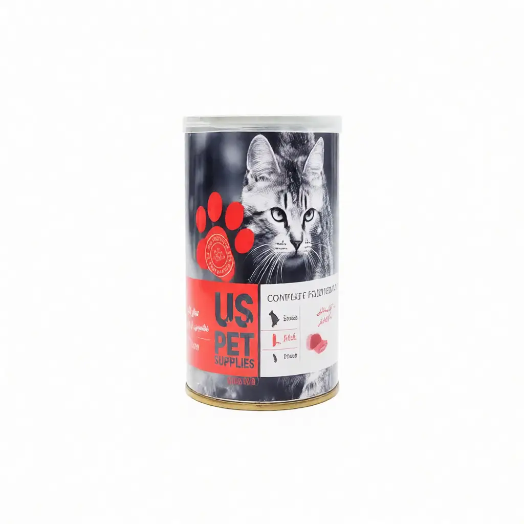 کنسرو گربه بالغ | یو اس پت (US PET) | گوشت خالص گوساله | 430 گرم