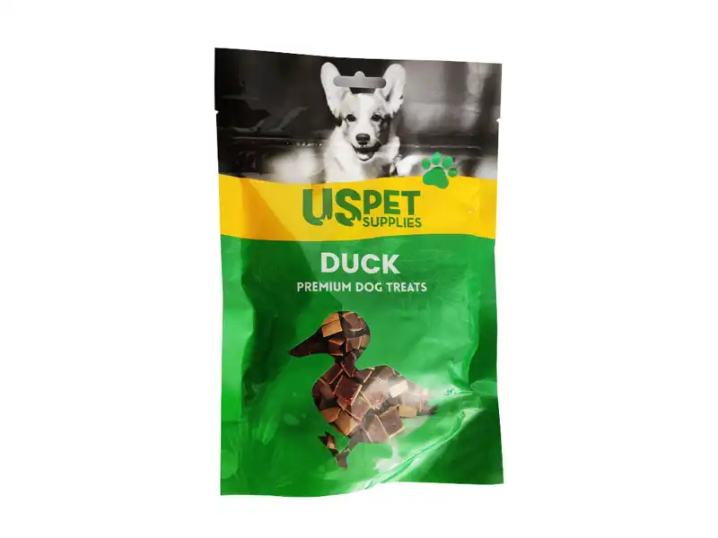 تشویقی-سگ-یو-اس-پت-اردک-و-ماهی-مدل-مکعبی-USPet-Fish-Duck-Cube-وزن-100-گرم