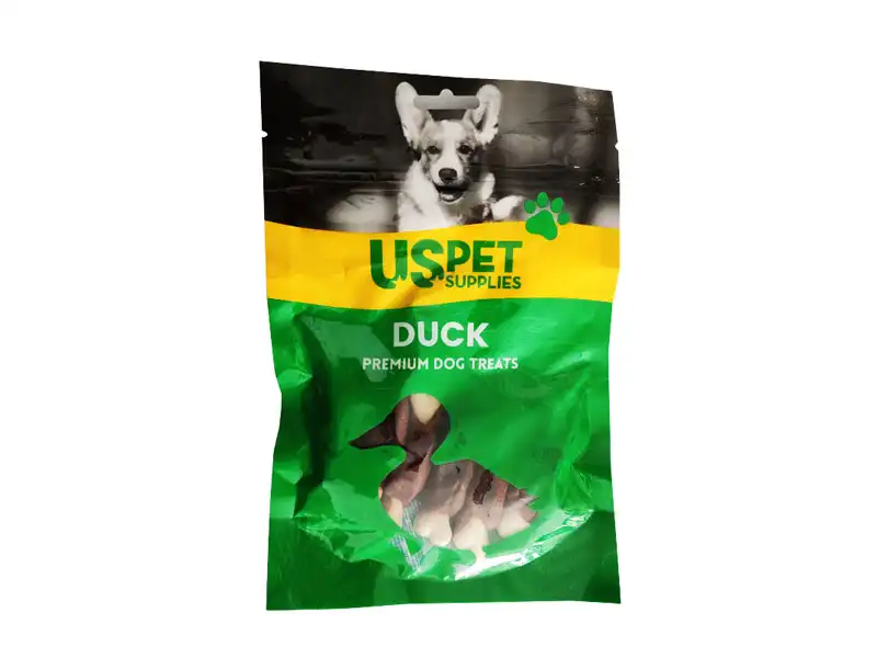 تشویقی-سگ-یو-اس-پت-با-طعم-اردک-مدل-استخوان-دورپیچ-100-گرمی