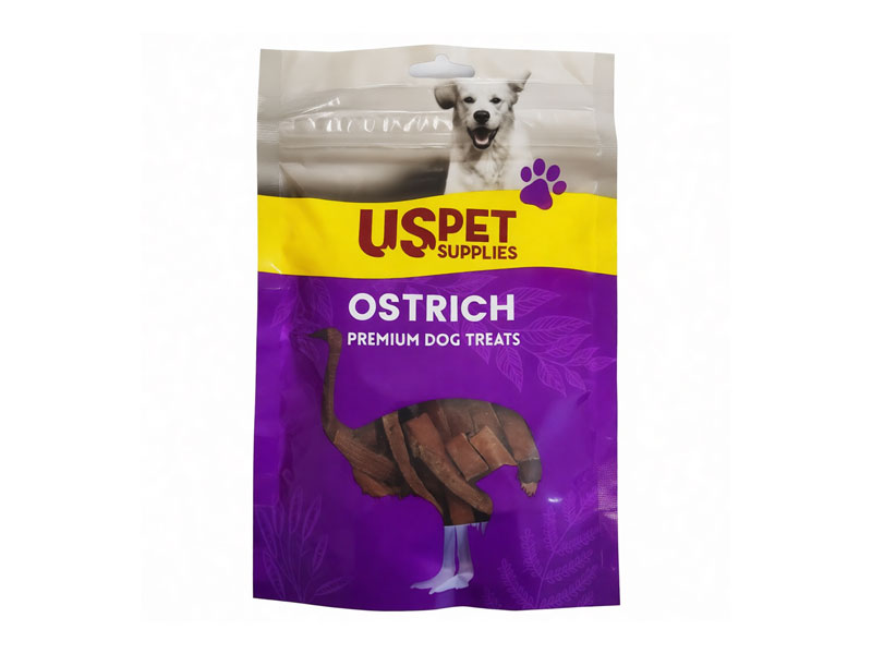 تشویقی-سگ-یو-اس-پت-با-طعم-شترمرغ-و-پنیر-مدل-نواری-100-گرمی