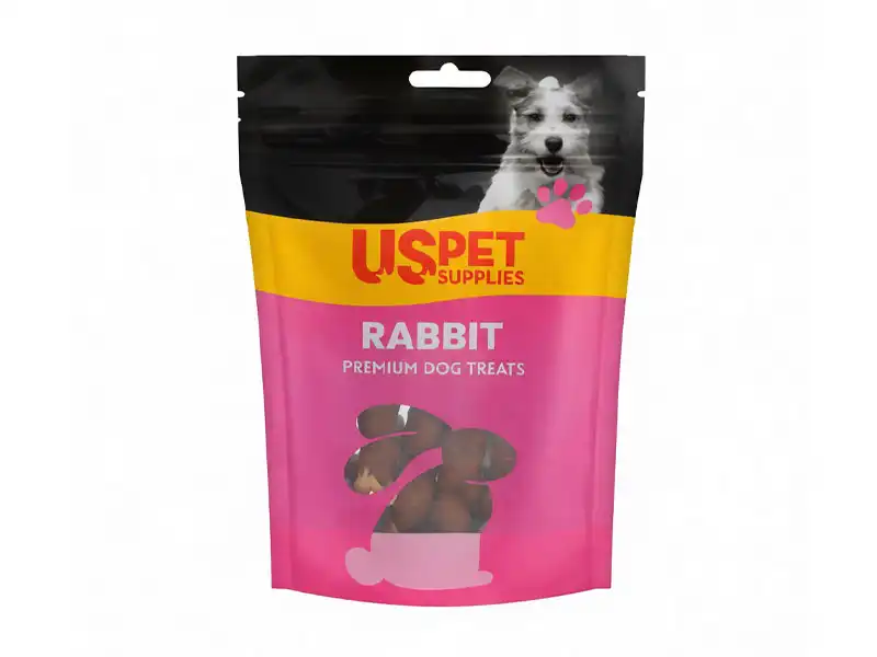 تشویقی-سگ،-استخوان-دور-گوشت-خرگوش،-100-گرمی،-یو-اس-پت